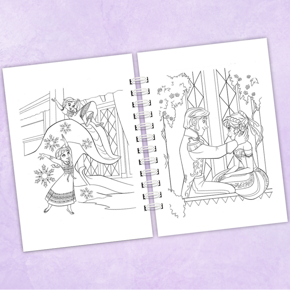 Libro para colorear Frozen - 70 Dibujos