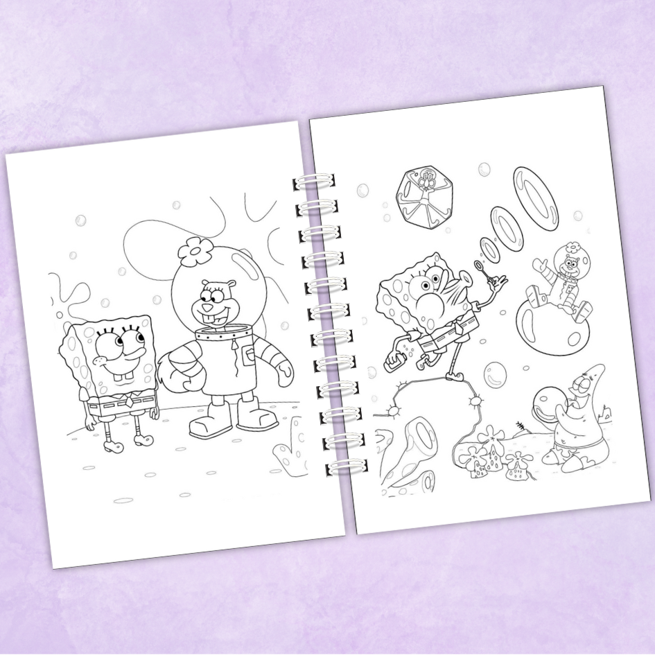 Libro colorear Bob Esponja - 50 dibujos