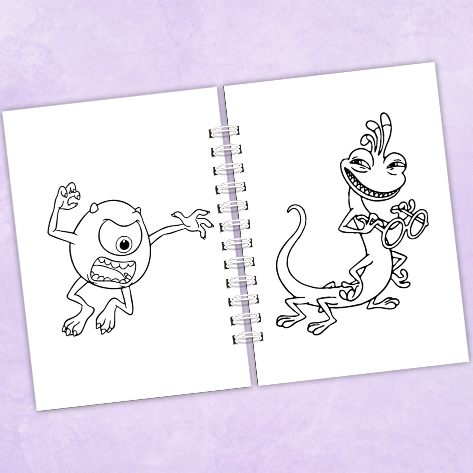 Libro para colorear Mosters - 75 Dibujos