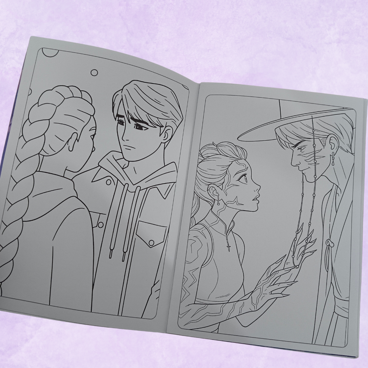 Album de laminas y coloreo - Las guerreros kpop