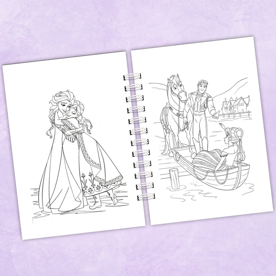 Libro para colorear Frozen - 70 Dibujos