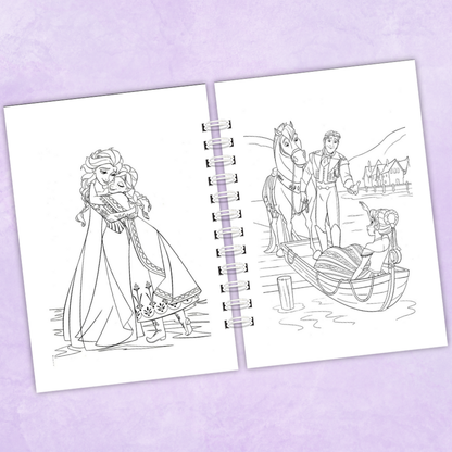 Libro para colorear Frozen - 70 Dibujos