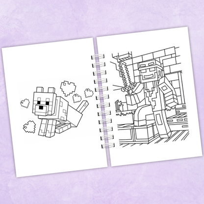 Libro para colorear Minecraft - 65 Dibujos