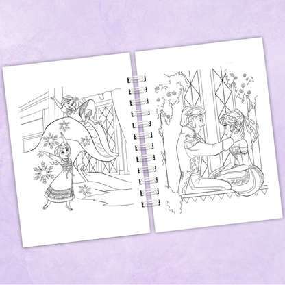 Libro para colorear Frozen - 70 Dibujos