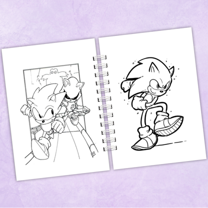 Libro para colorear Sonic - 80 Dibujos