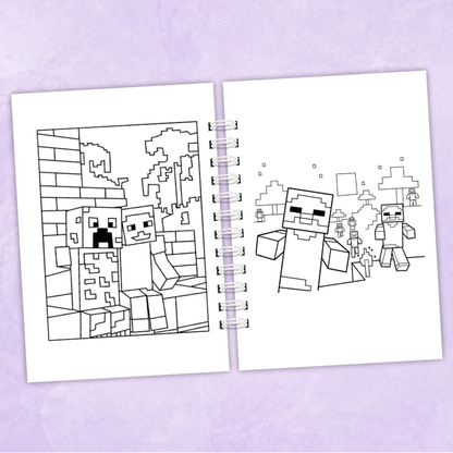 Libro para colorear Minecraft - 65 Dibujos