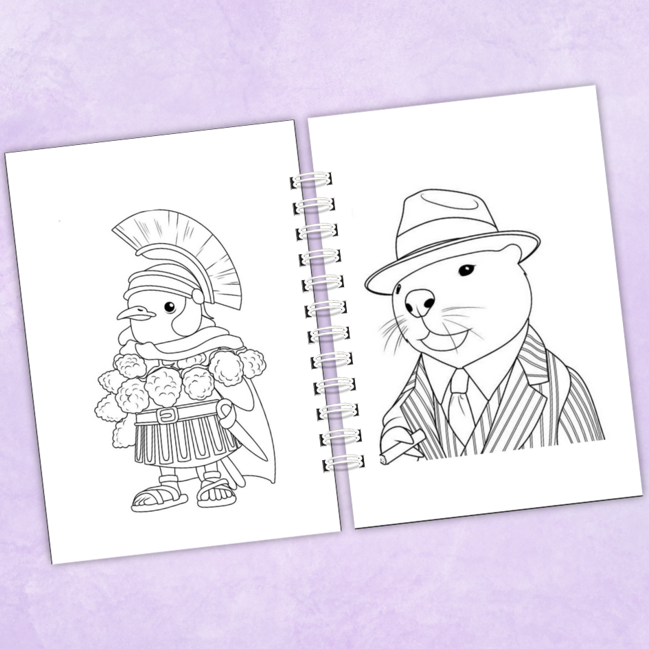 Libro para colorear Tralalero - 55 Dibujos