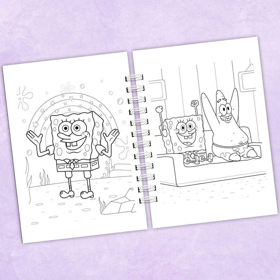 Libro colorear Bob Esponja - 50 dibujos