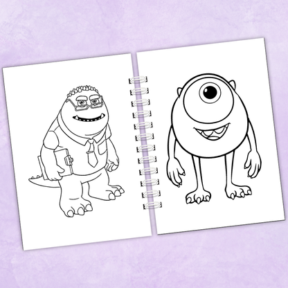 Libro para colorear Mosters - 75 Dibujos