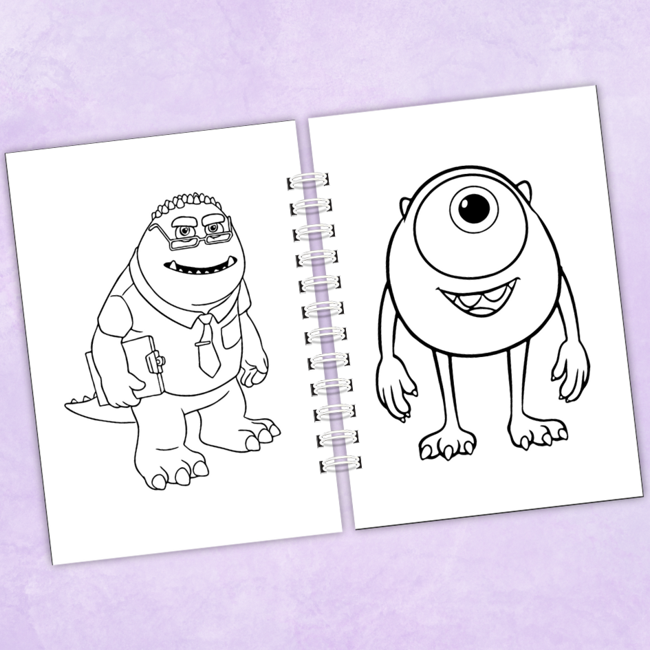 Libro para colorear Mosters - 75 Dibujos