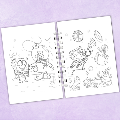 Libro colorear Bob Esponja - 50 dibujos