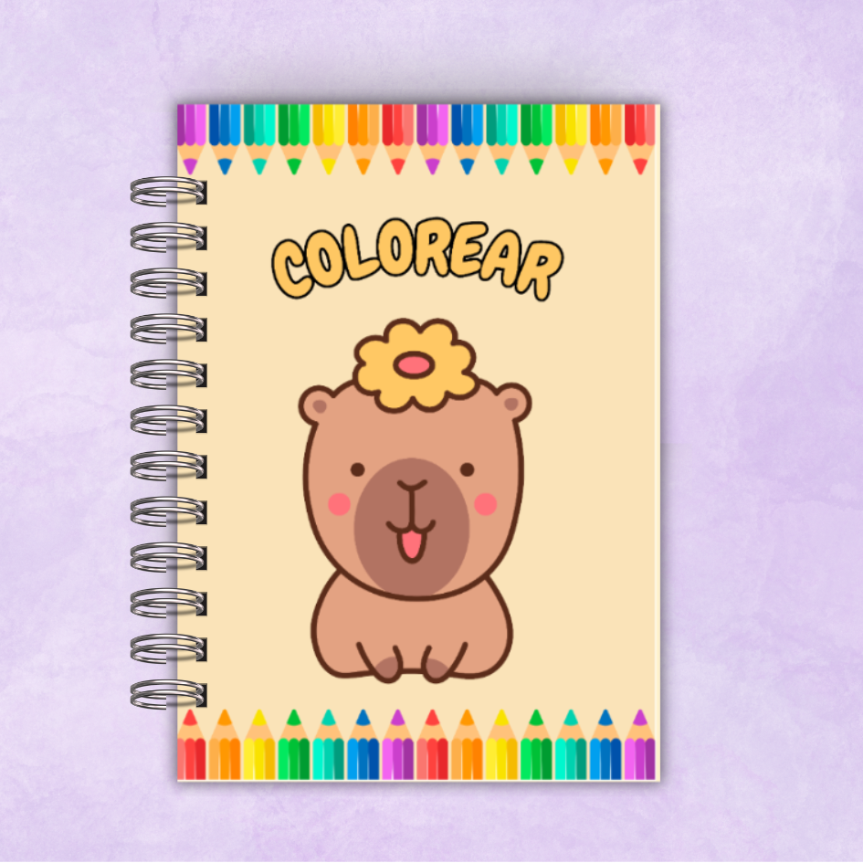 Libro para colorear Capybara - 40 dibujos