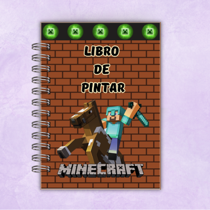 Libro para colorear Minecraft - 65 Dibujos