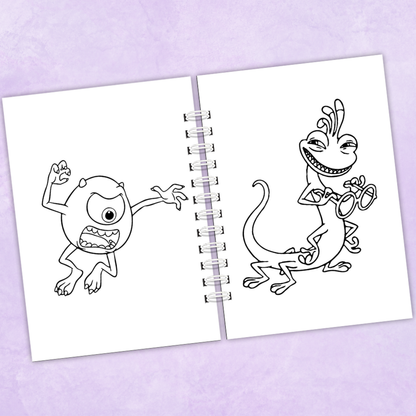 Libro para colorear Mosters - 75 Dibujos