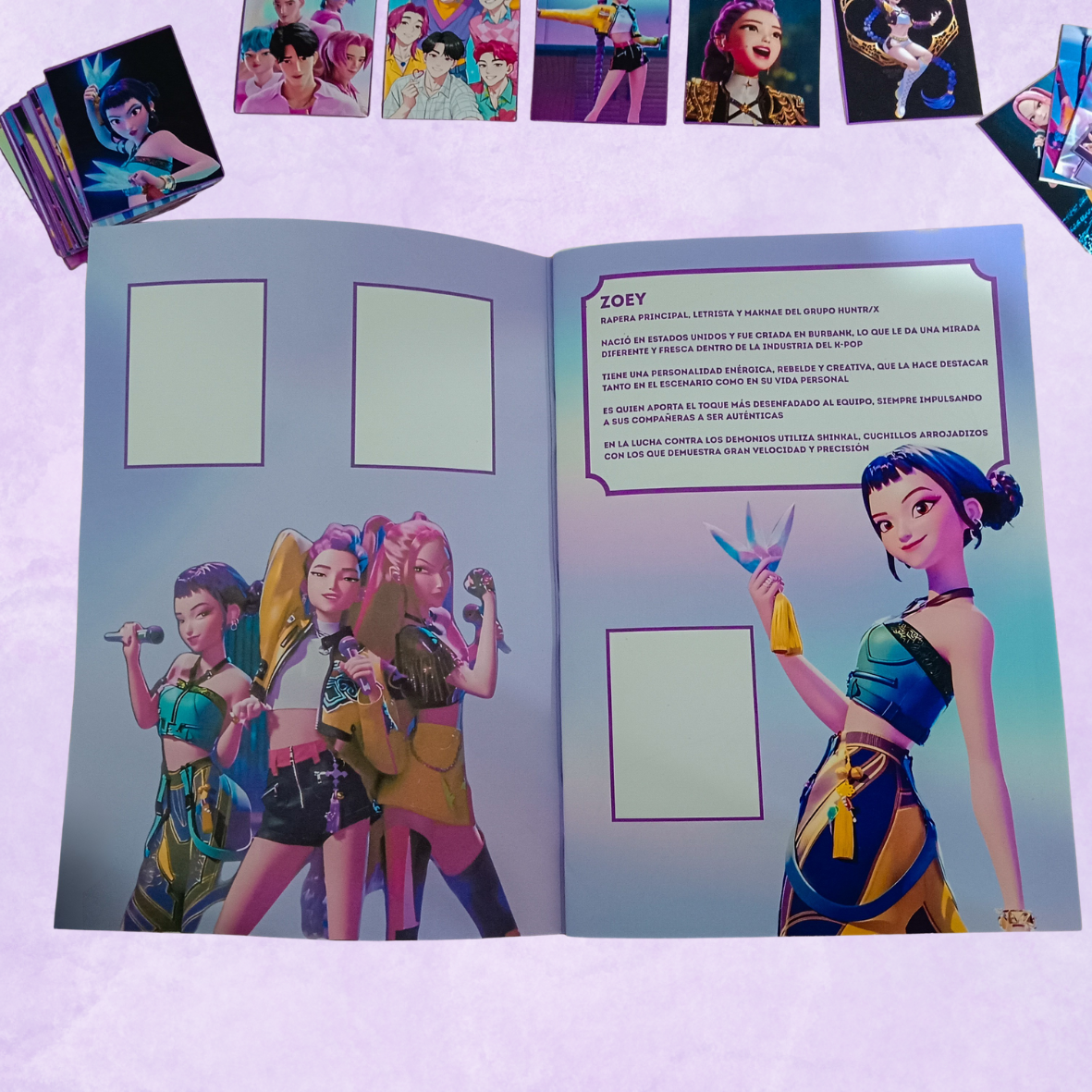 Album de laminas y coloreo - Las guerreros kpop