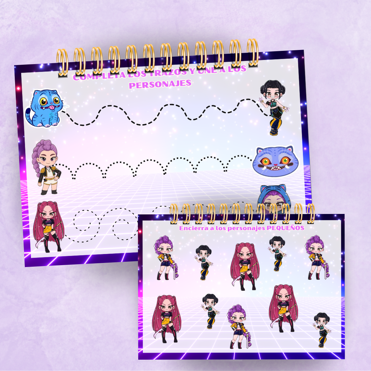 Libro de actividades Las guerreras Kpop