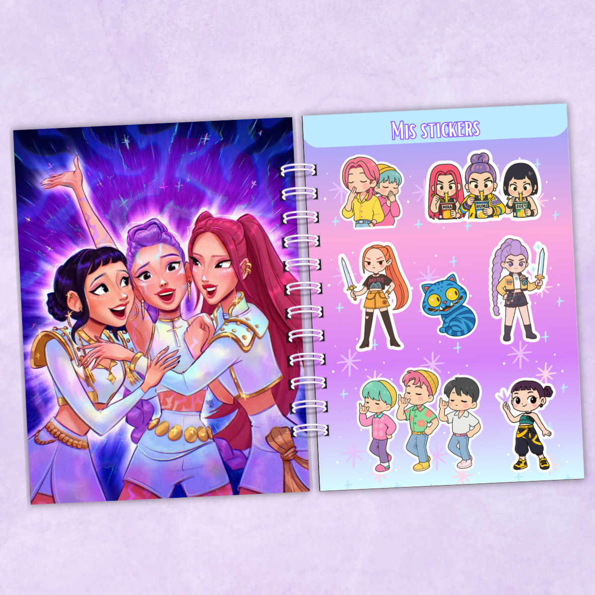 Libro para colorear Las Guerreras Kpop